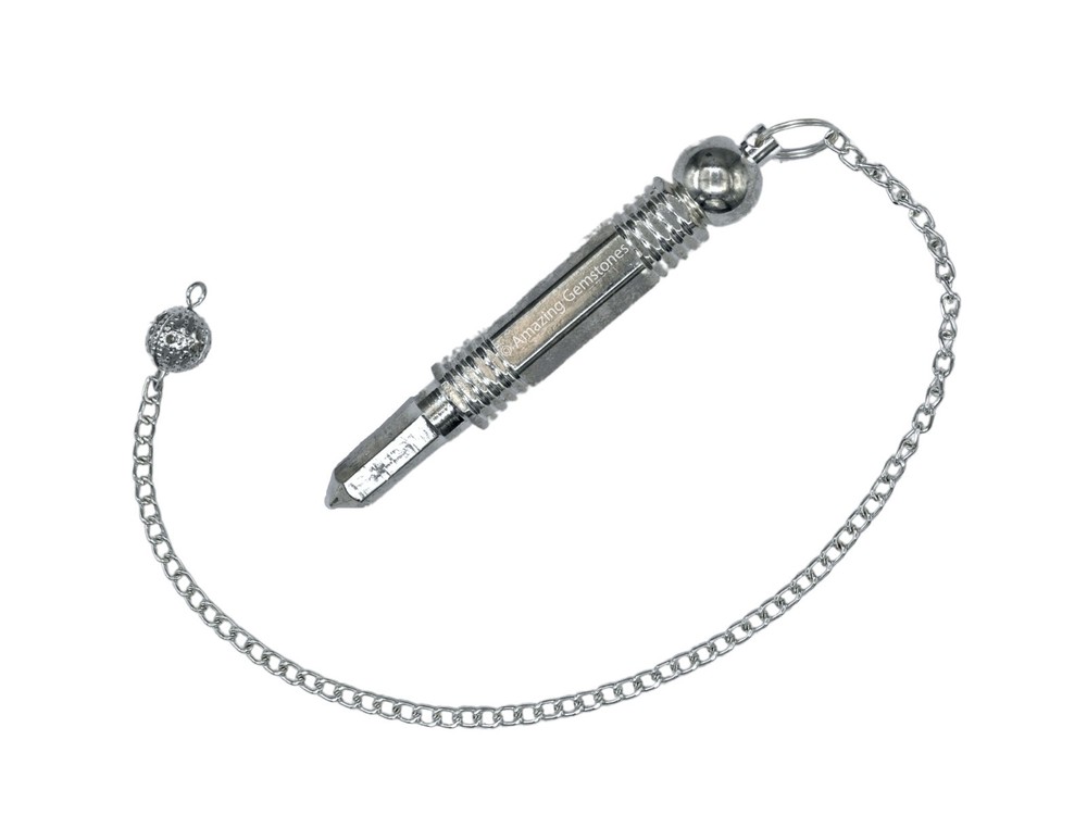 Metal Pendulum Silver 3 Piece Openable Steel Copper Pendulum for Divination