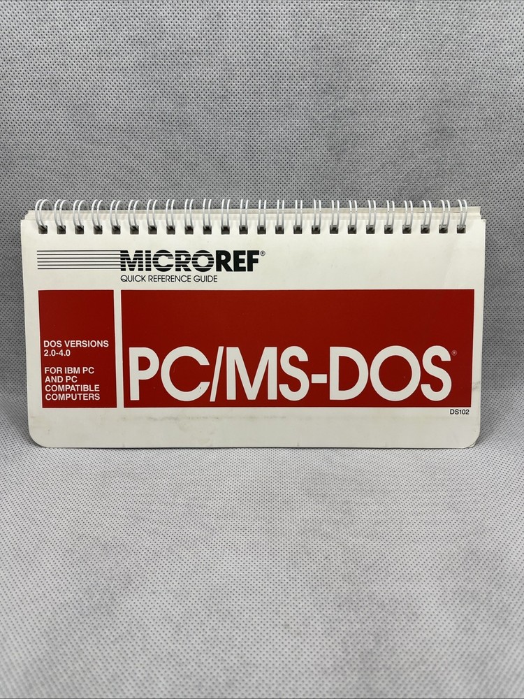 Microref PC / MS-Dos User Manual Educational Systems