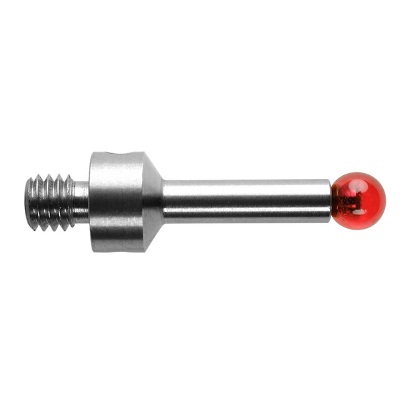 CMM Touch Probe M4 Thread 3mm Ruby Ball Stainless Steel Stem L18.5mm A-5000-7549