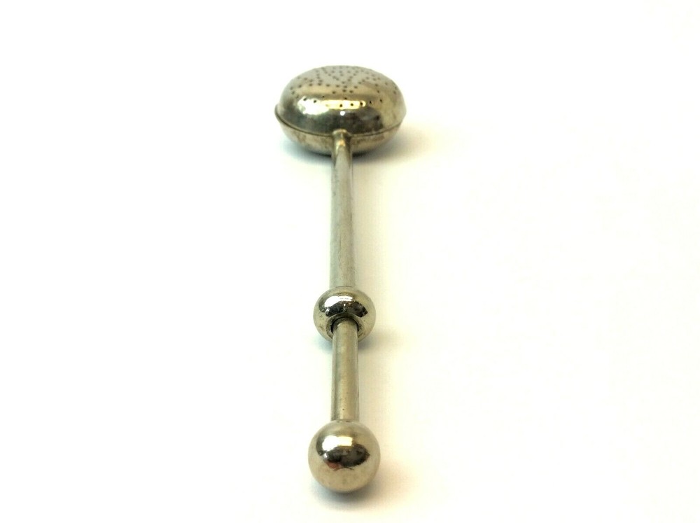 Antique Old Spring Action Tea Seeper Spoon Infuser Steeper Kitchenware