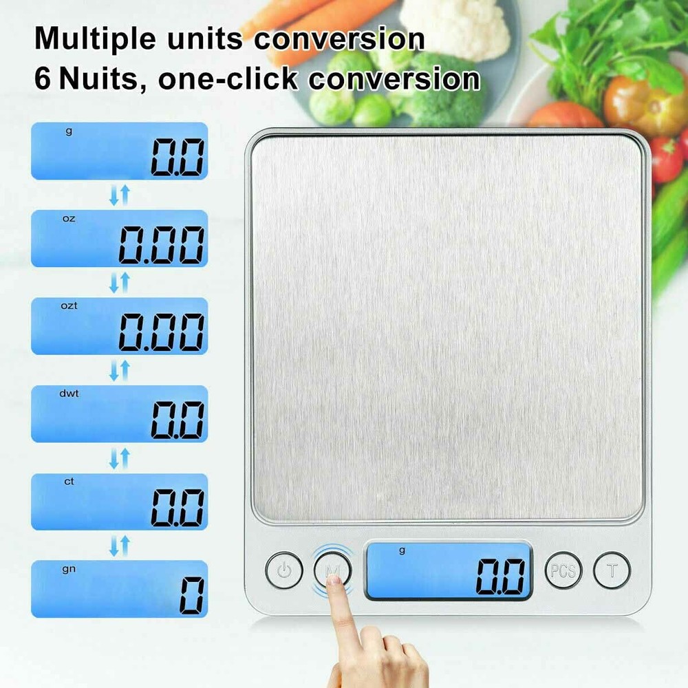 Digital Kitchen Scale 2000g / 0.1g Mini Pocket Jewelry Scale