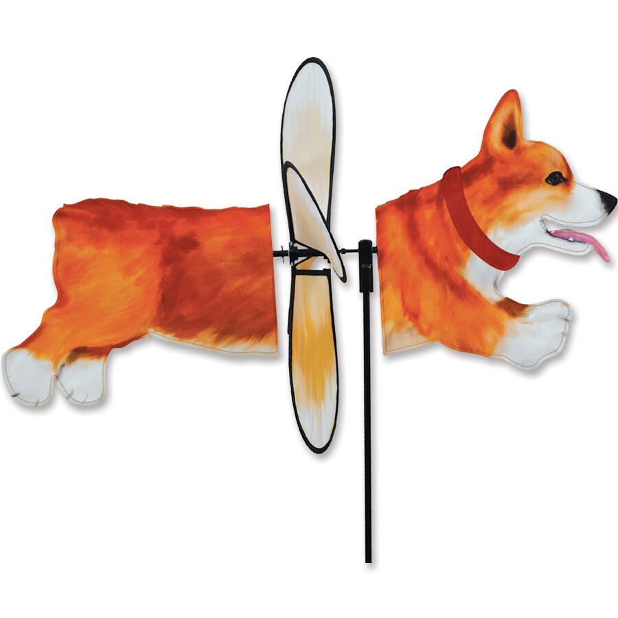 Deluxe Corgi Dog Petite Wind Spinner 25"