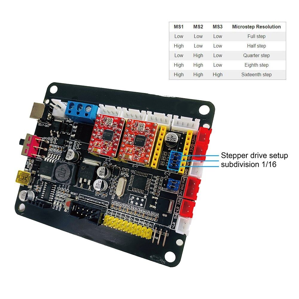 GRBL Controller Board 3 AXIS A4988 Motor Driver Board For CNC Router Engraving