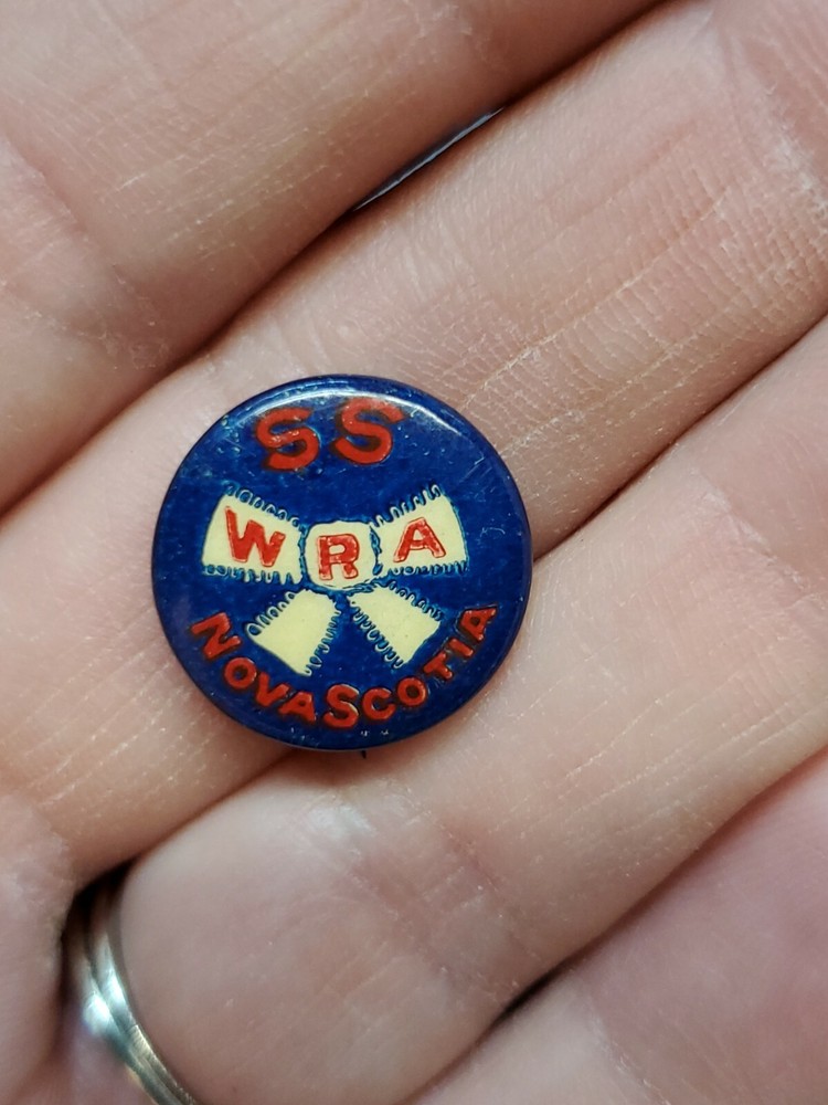 WW2 War Shipping Administration  USS Nova Scotia Pin Support