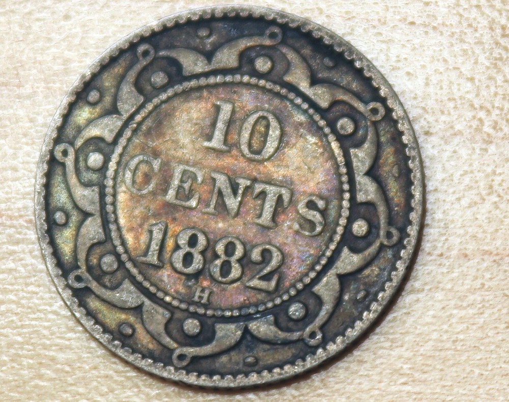 1882 Newfoundland 10 Cents Silver
