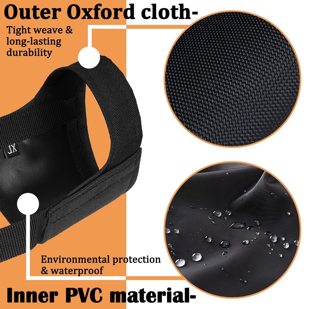 Mayerzon Pitbull Muzzle, Soft Muzzle for L [Snout Cir: 9.75-11"], Black