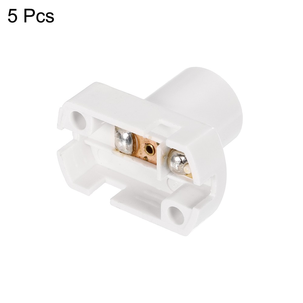 5Pcs White E12 Mini Bulb Holder Lamp Screw-In Beads Lamp Bases Socket