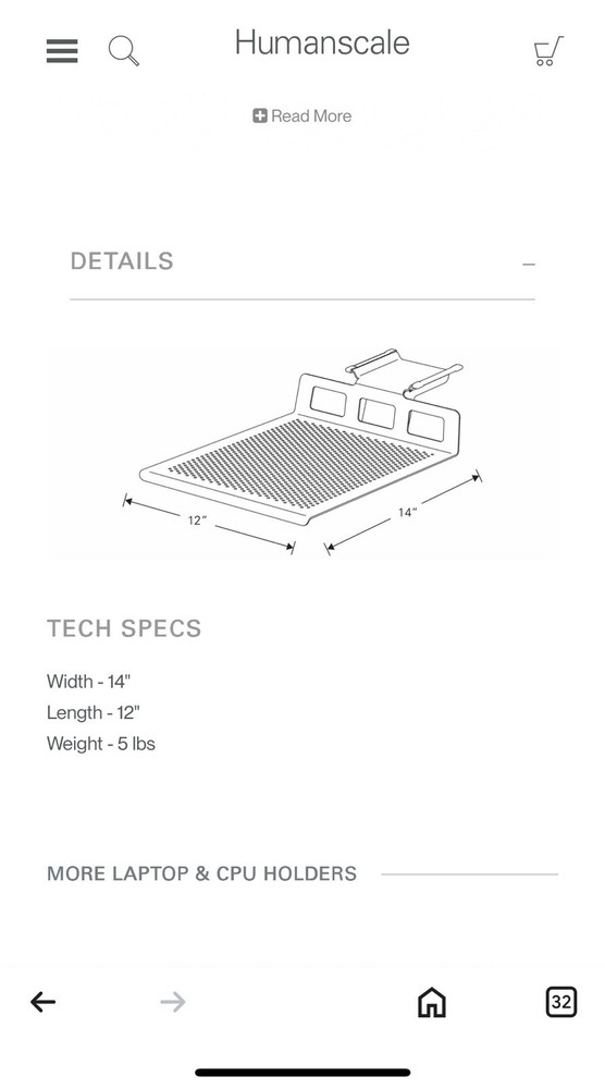 🔥Humanscale Tech Tray💥Notebook/E-Book/Laptop Tray💥Please Read Description 🔥