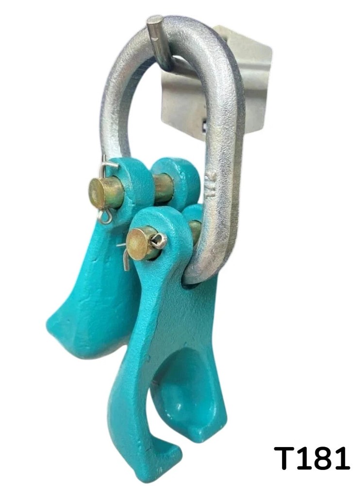 Set# 93 6 pc Auto Body Frame Machine Pulling Puller Chain & Clamps Set w/ Hooks