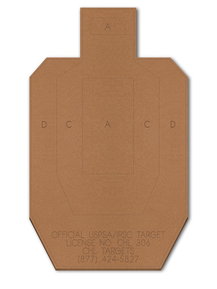 USPSA/IPSC (CB) (Torso) (Cardboard) (60 Target Pack)