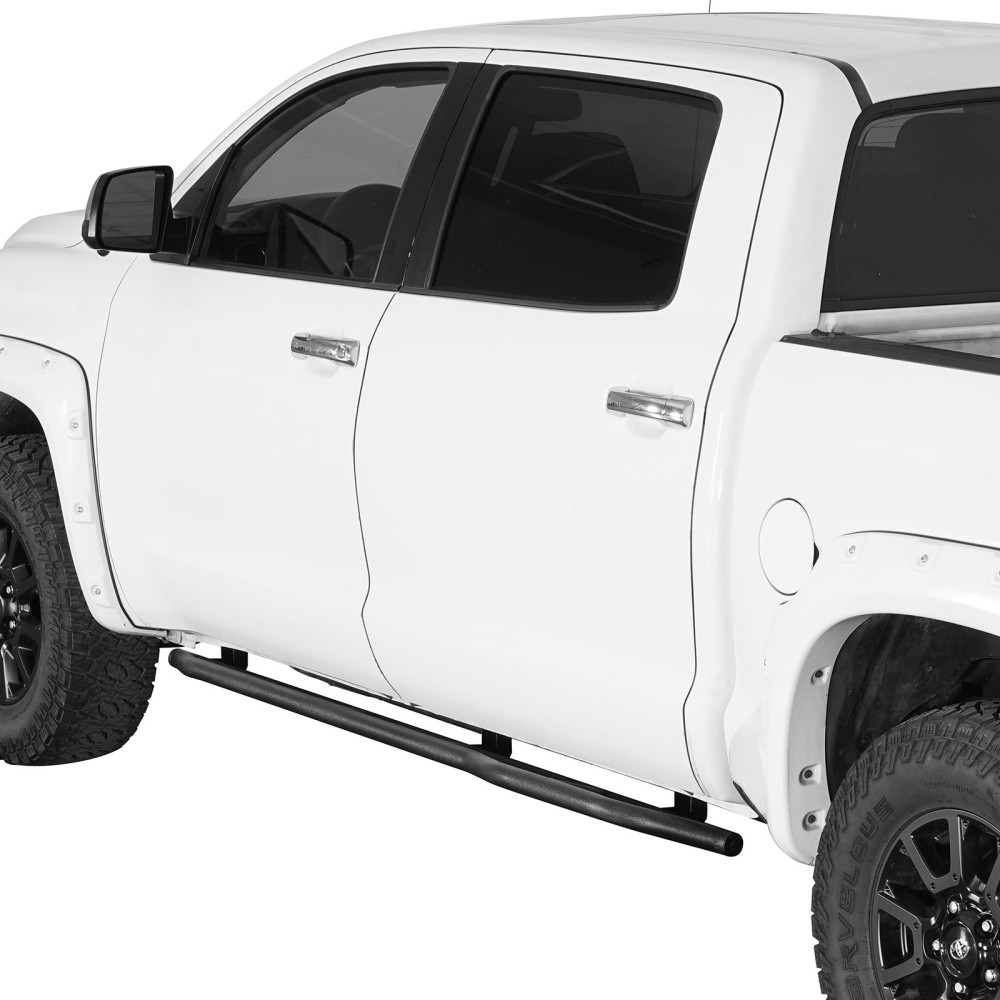 Fit 2007-2021 Toyota Tundra Crew Cab 4-door 2Pcs Steel Tube Slider Rocker Guards