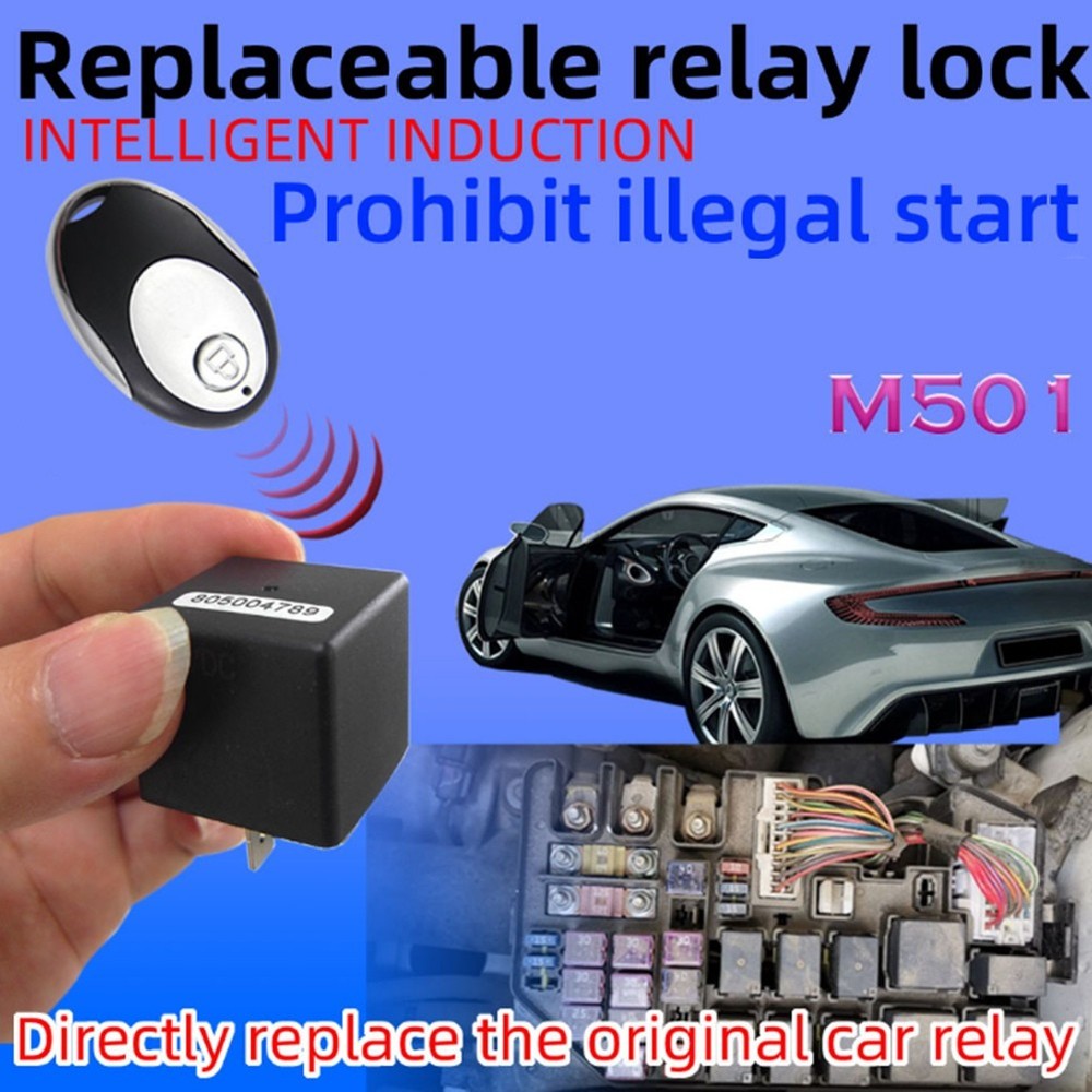 12V Immobilizer Car Engine Lock Intelligent Security -Theft System8457