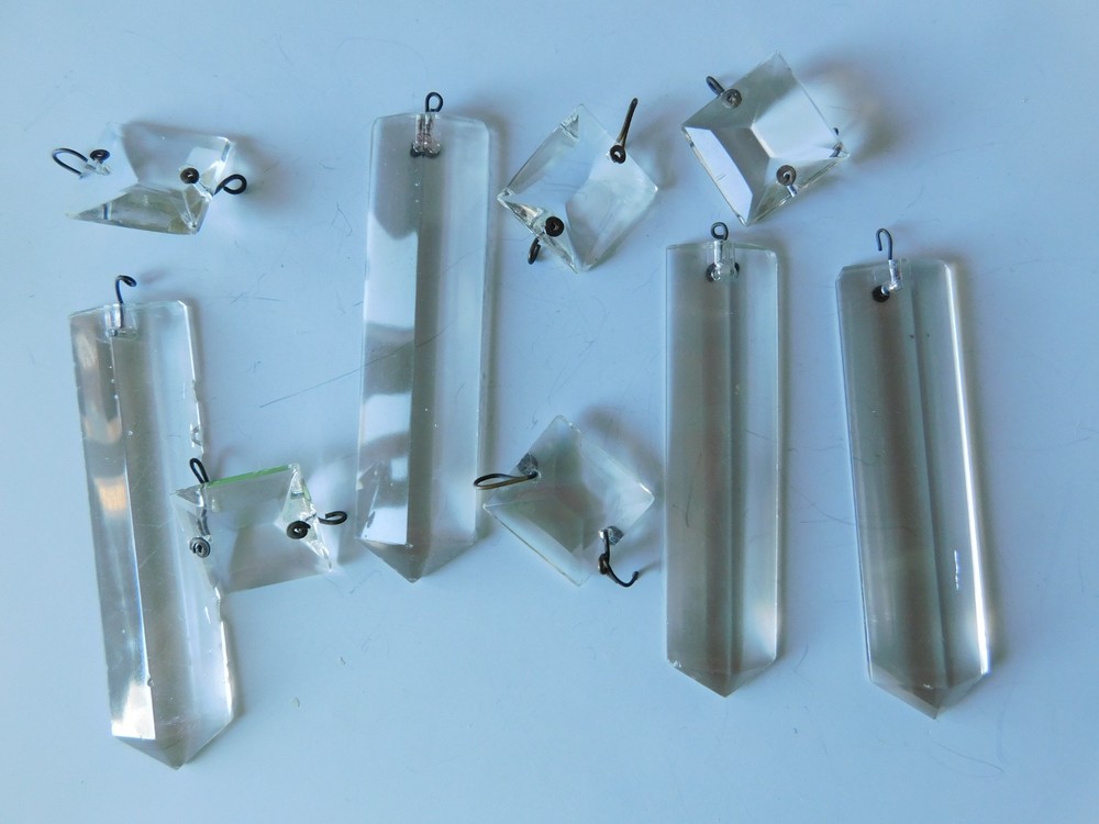 RECTANGULAR PRISMS FOR ANTIQUE CHANDELIER