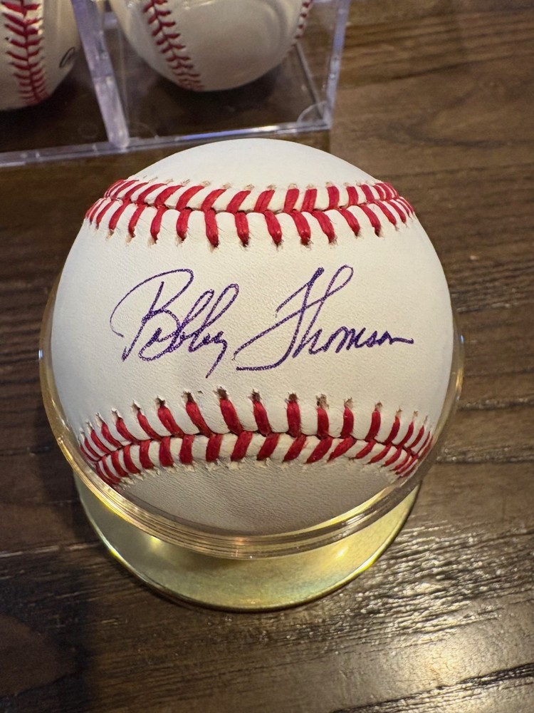 BOBBY    THOMSON       MLB        SIGNED     BASEBALL