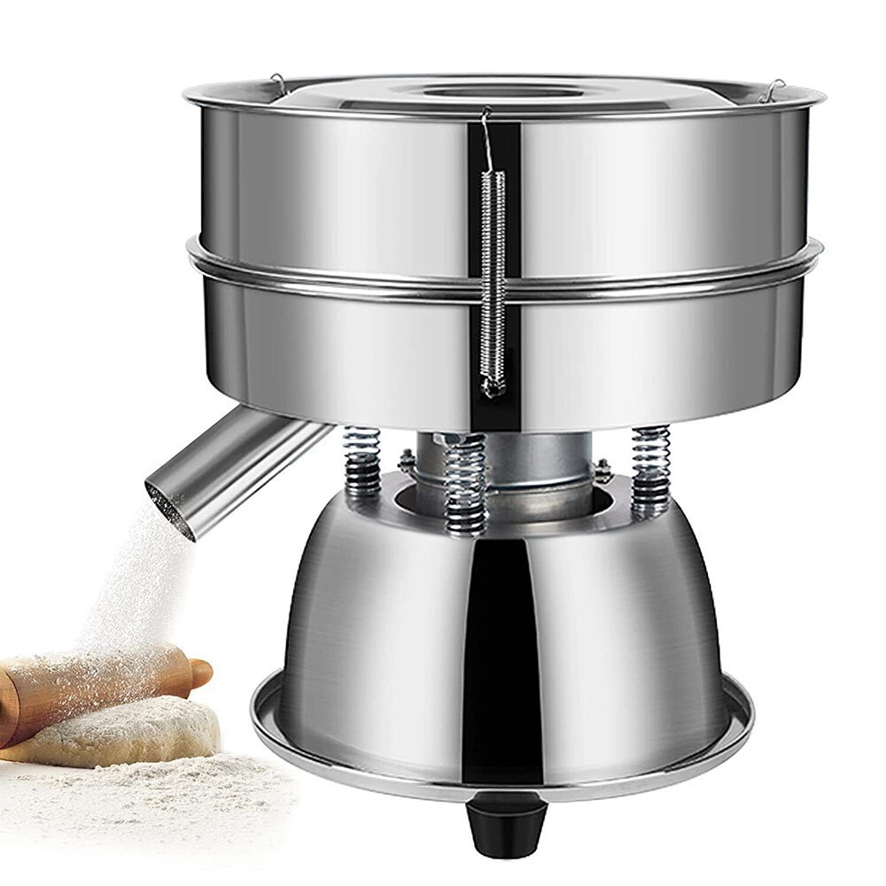Electric Vibrating Sieve Machine Automatic Sifter Shaker Stainless Steel