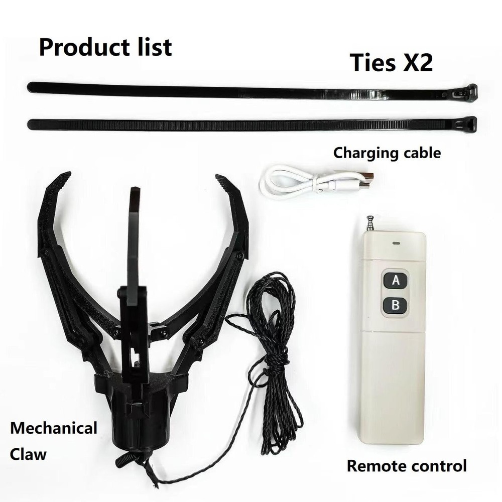 Drone remote control intelligent mechanical claw/hook air releaser pick-up de...