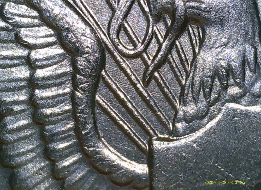2005-P Kennedy Half Dollar Feeder Finger Strike Error Coin