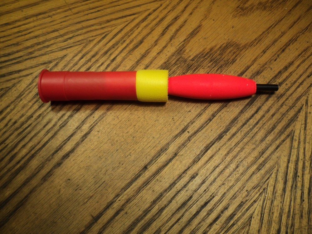 Bobber With A Brain Jr 10 Pack Slip Float w/ Red Top