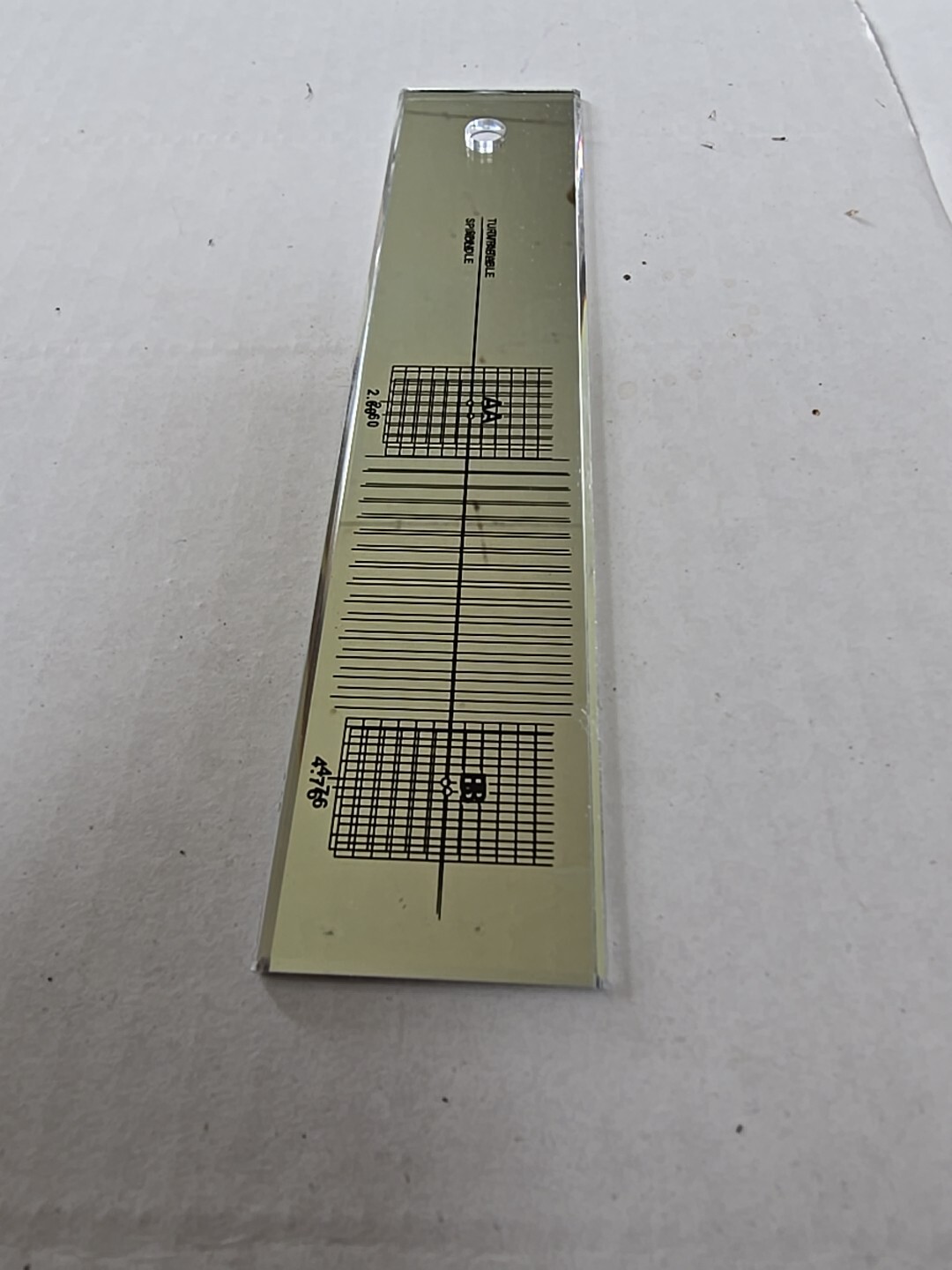 Mirrored Turntable Phono Cartridge Stylus Alignment Protractor Tool