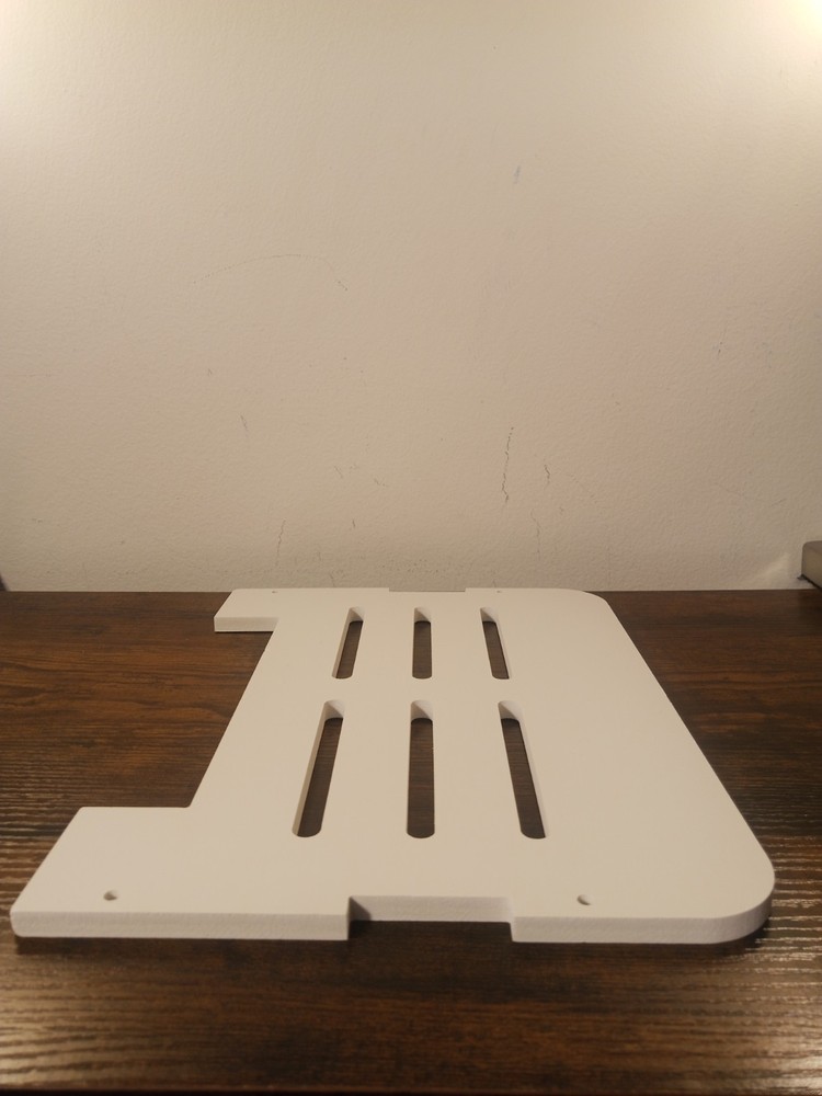 Small White Wall Mount Floating Projector Shelf Rack For TV Projector