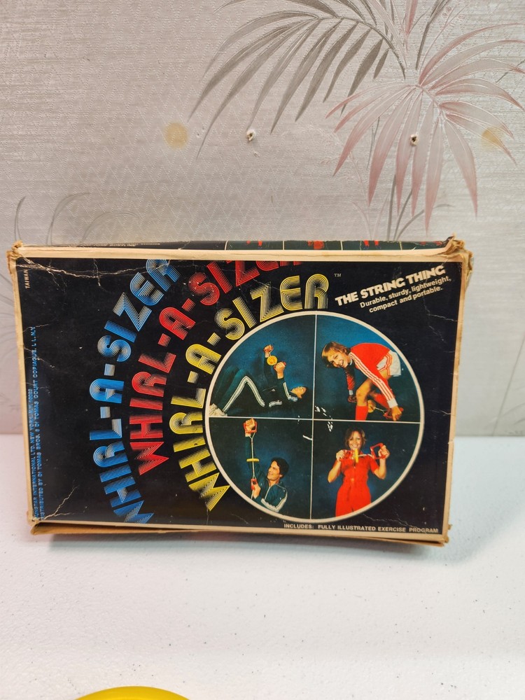 Whirl-a-Sizer Vintage Exercise X 2000 String Thing Complete Toner
