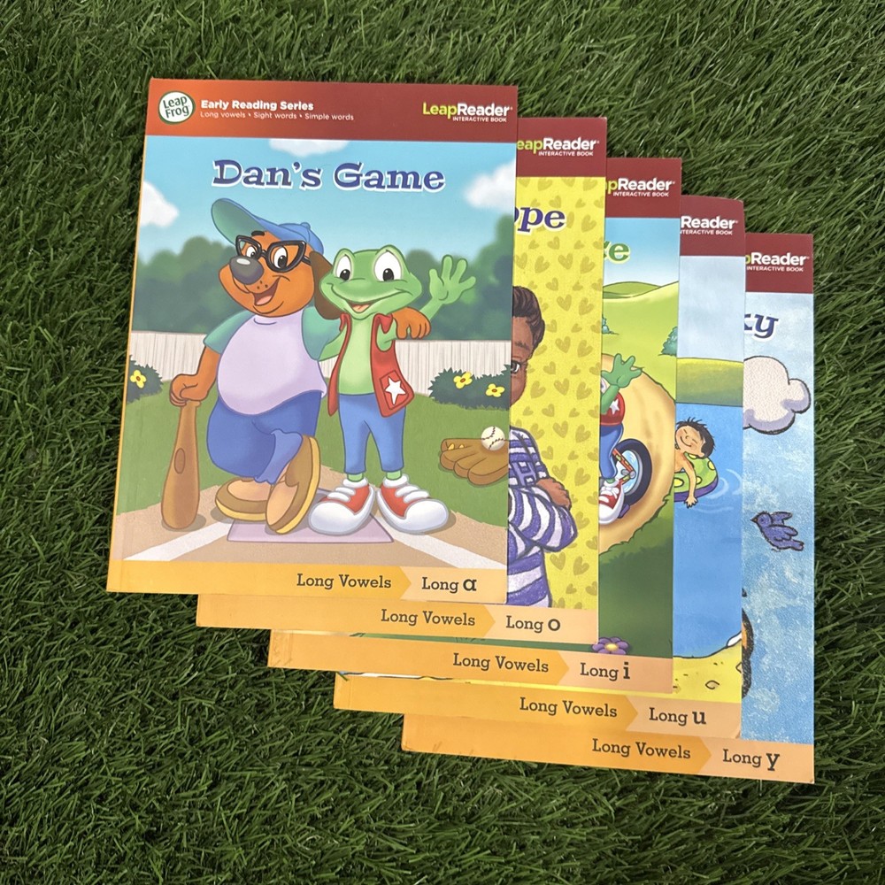 TWO LeapFrog LeapReader EARLY READING SETS: SHORT/LONG VOWELS | Updated versions
