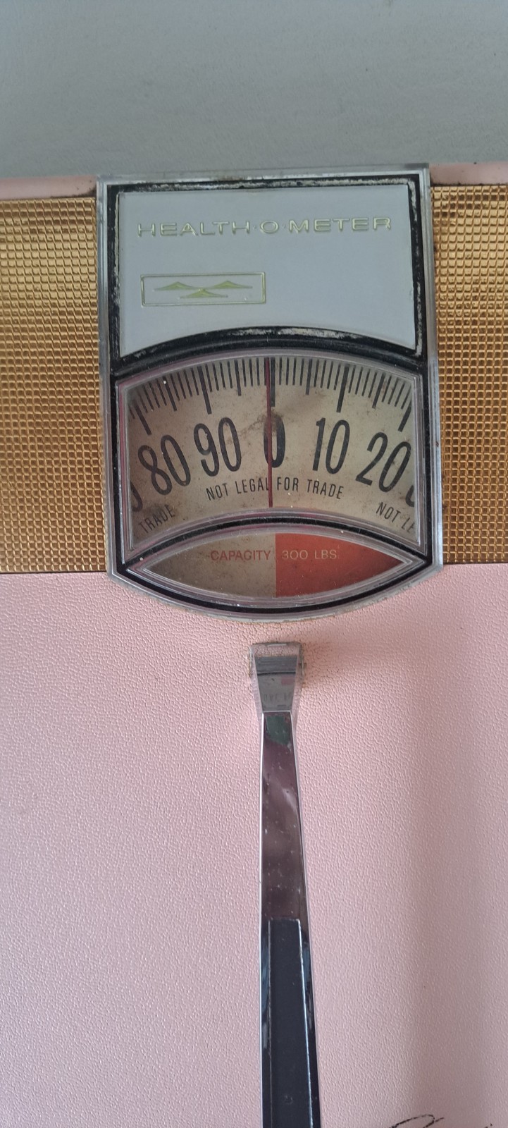 Vintage 1950s Health-O-Meter Continental Pink Bathroom Scale MidCentury