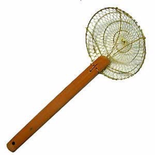 Brass Spider Skimmer with Bamboo Handle