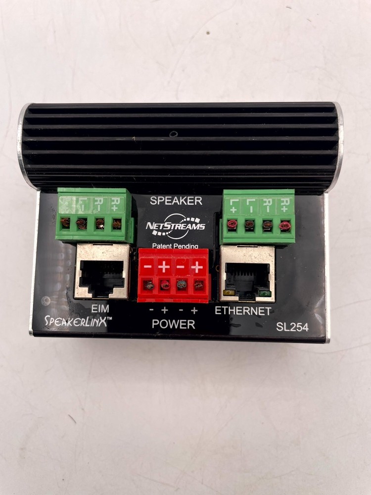 Netstreams SpeakerLinx SL254 IP-Based Room Controller Amplifier Black EIM Port