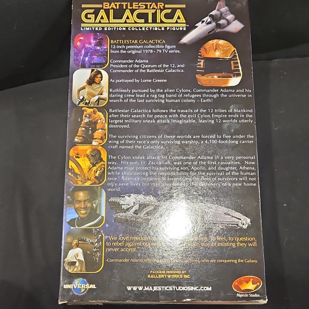 Battlestar Galactica Commander Adama Collectible Figure