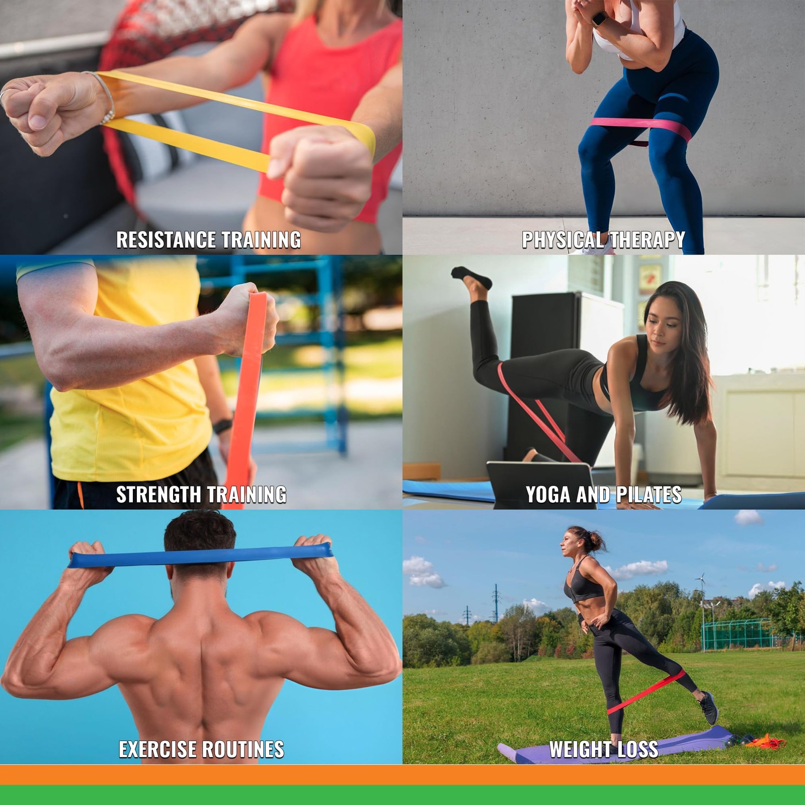 SmarterLife Resistance Bands for Working Out, Latex-Free Exercise Bands for W...