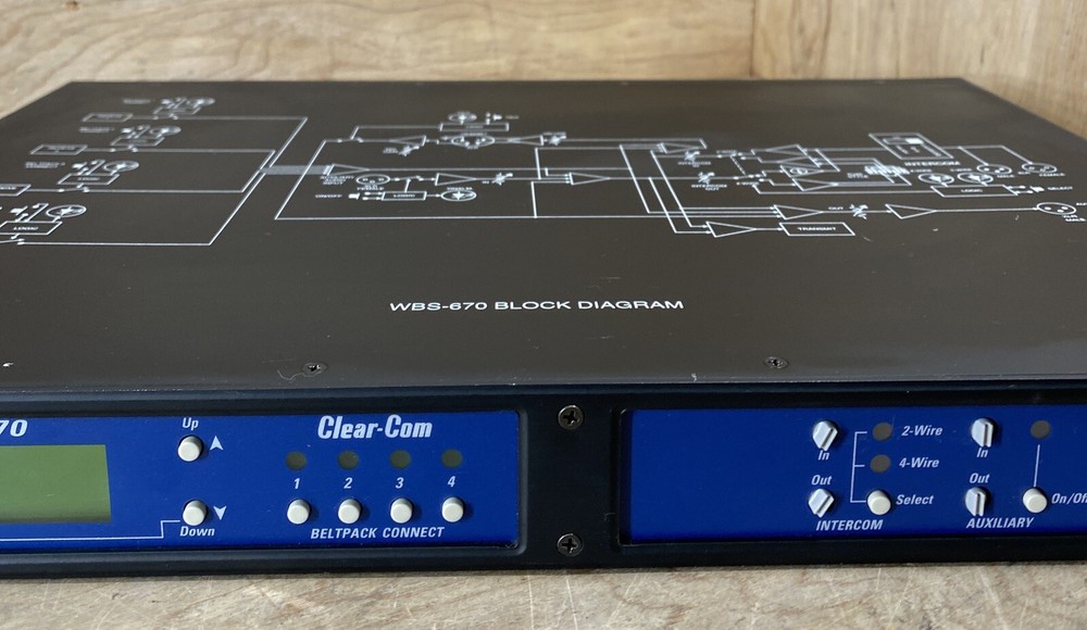 Clear-Com WBS-670 UHF Wireless Intercom Base station untested