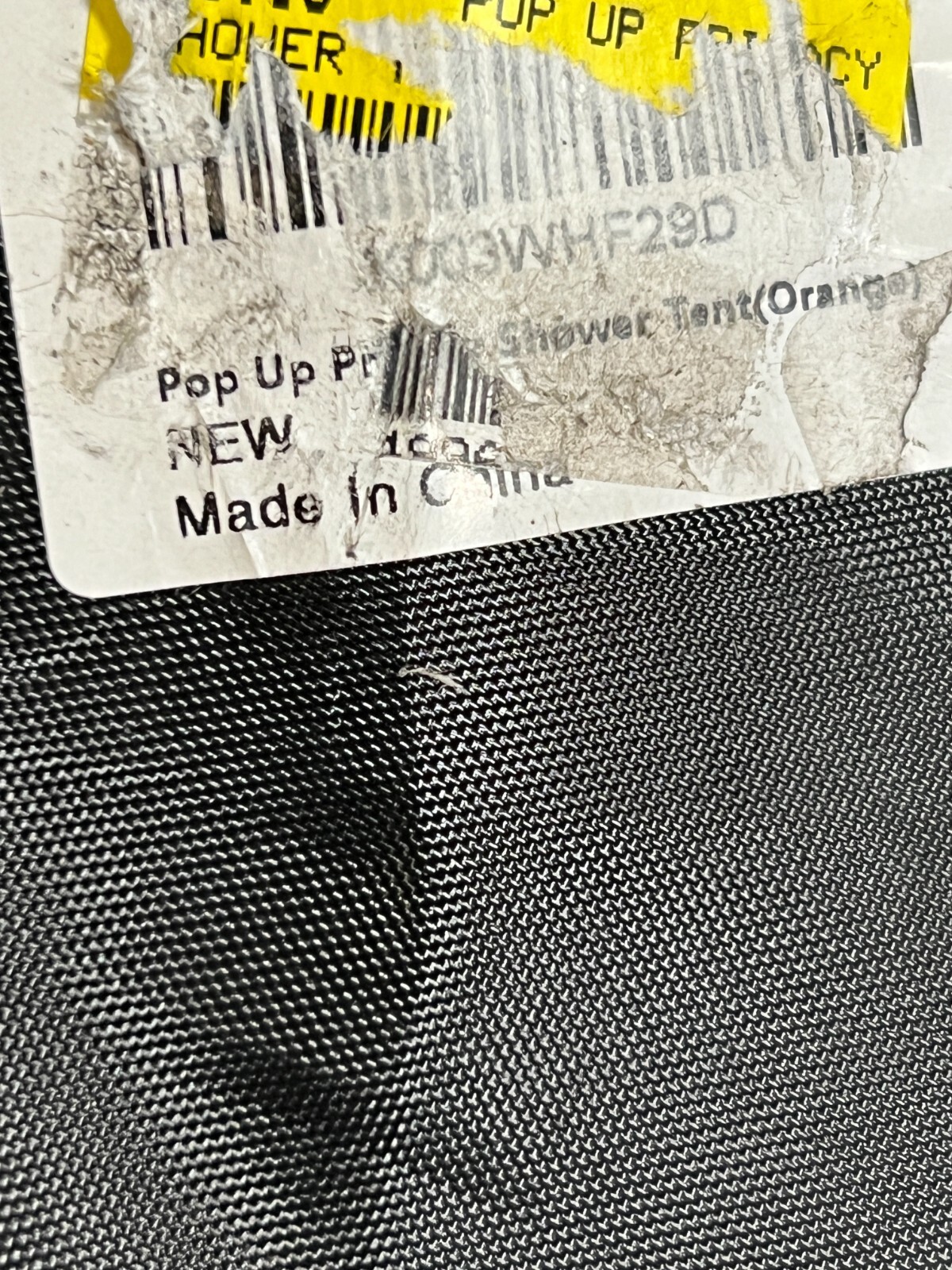 Pop Up Privacy Shower Tent Orange Portable Shower Changing Camping Use