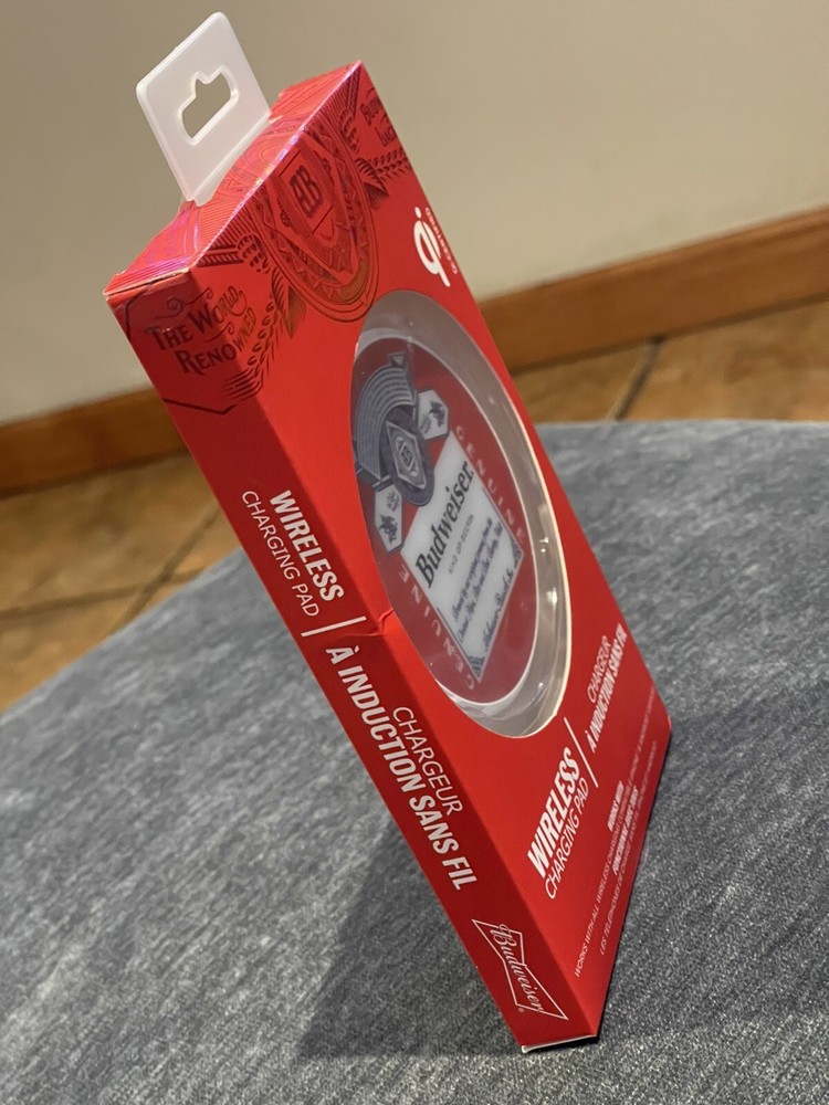 BUDWEISER rapid wireless charging pad Bud Light beer iPhone & Android 2019