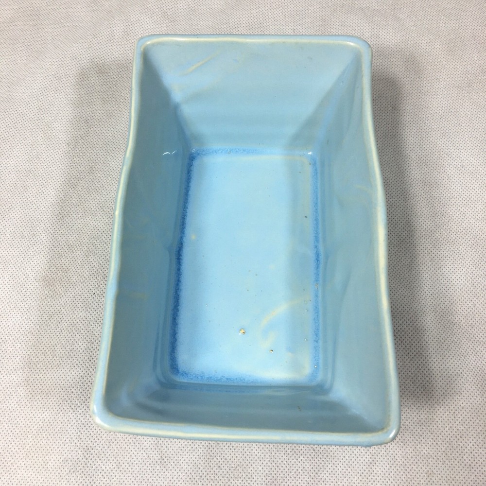 Ceramic Blue Rectangle Planter 8.25"