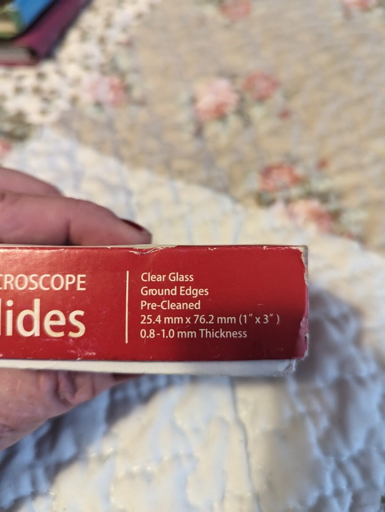 AmScope 70 Pre-Cleaned Blank Microscope Slides 25.4mm x 76.2 mm.