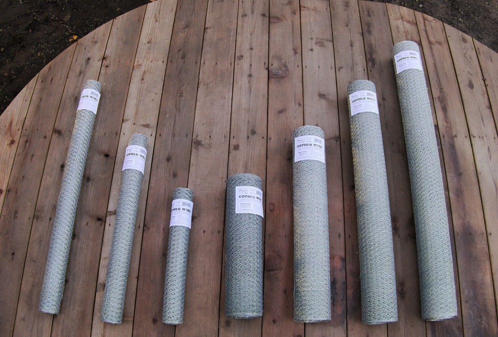 2 Digger's RootGuardTM Heavy Duty Double Galvanized Gopher Wire Rolls 1000 sqft!