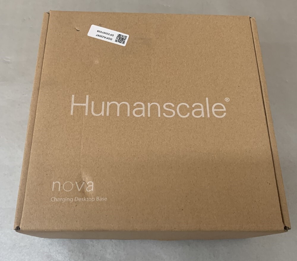 Humanscale Nova Charging Desktop Base in Light Gray for the Nova Task Light