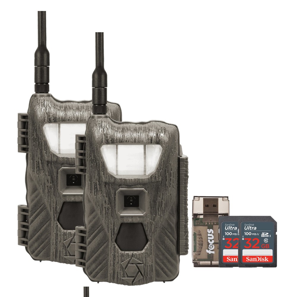 Stealth Cam Flashback White Flash Cellular Trail Camera 2-Pack Bundle HUNTING