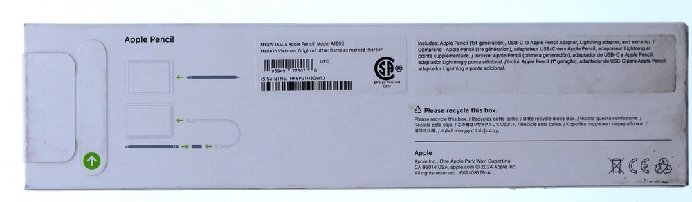 Apple Pencil 1st Generation (A1603)