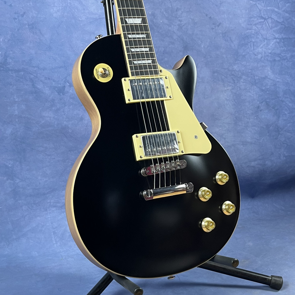 Matte Black Standard Electric Guitar ABR bridge chrome hardware free shipping