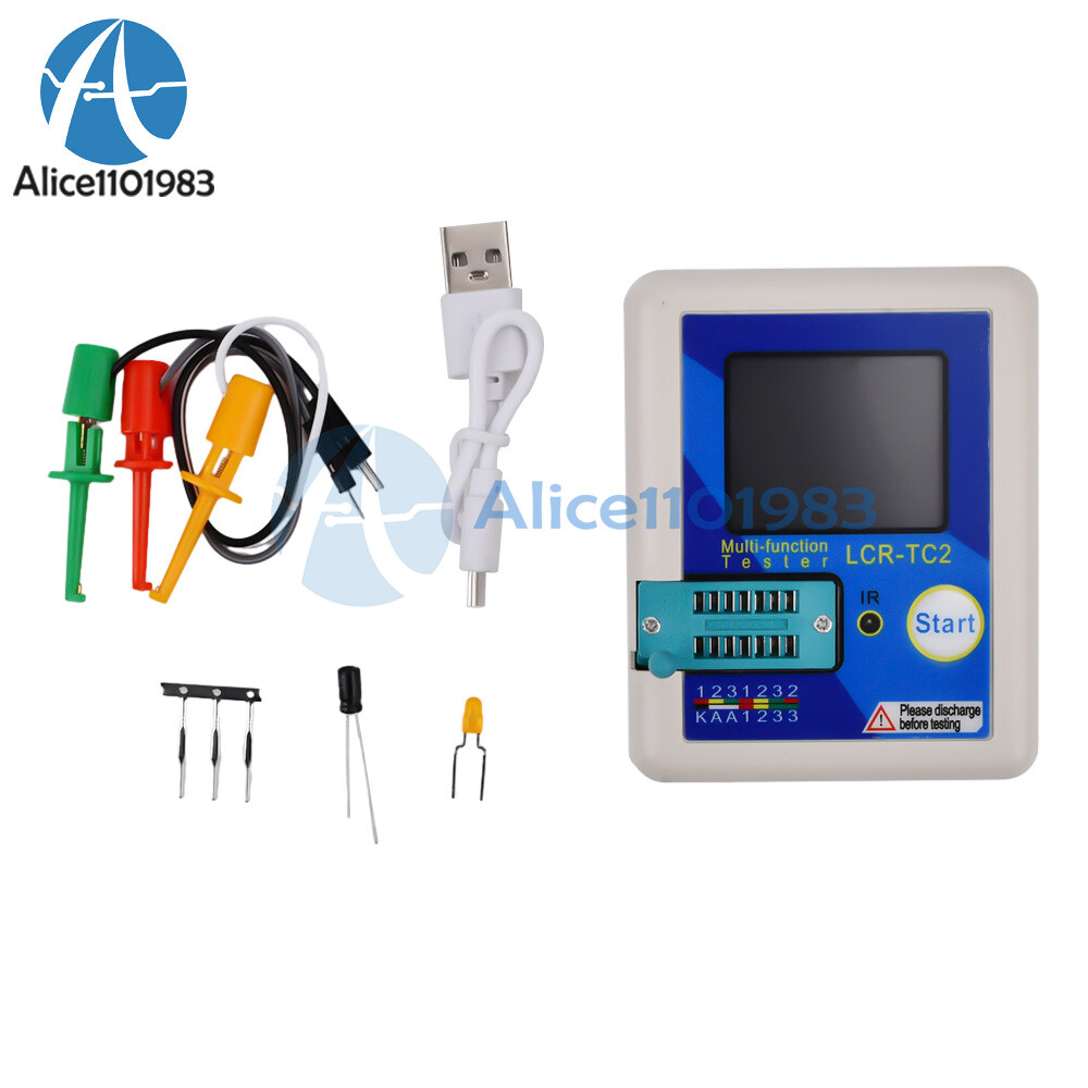 LCR-TC2 Upgraded version High-precision transistor tester V3.1E With Cable Kit