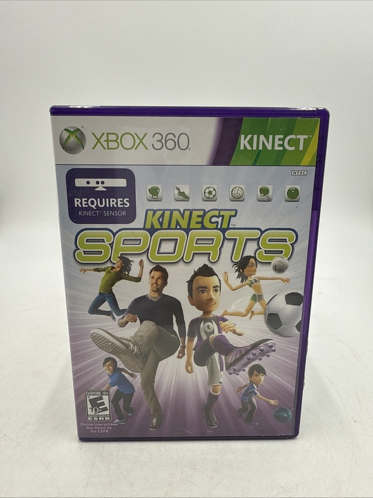 Xbox 360 Kinect Sensor Model 1414 with 6 Games Bundle -
