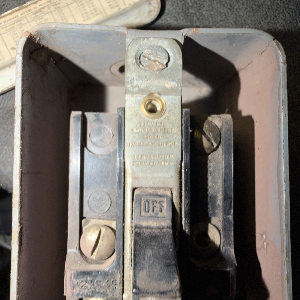 Vintage General Electric Control Motor Starting Switch CR1061H2A1