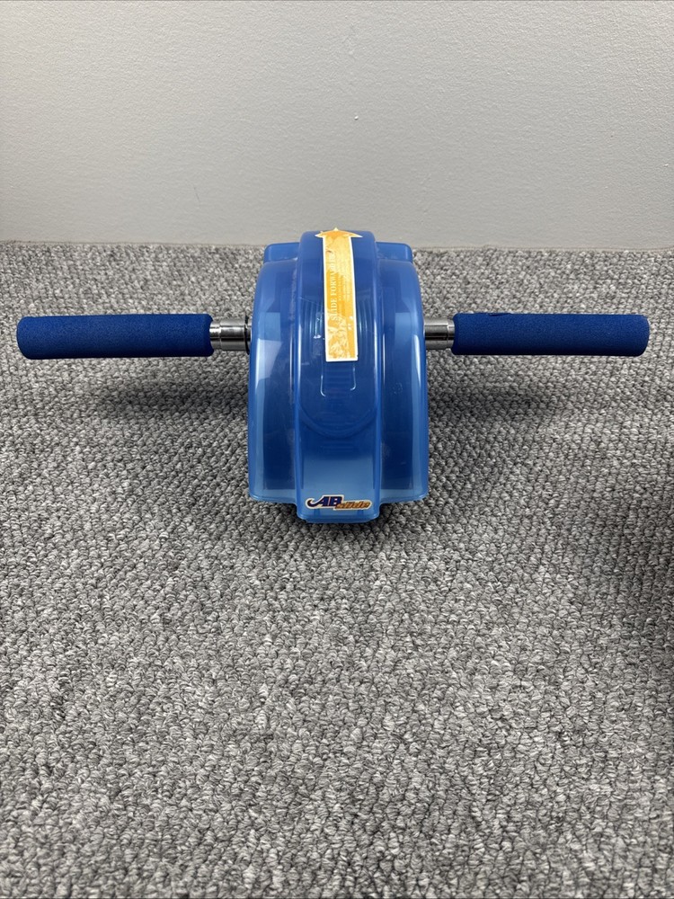 Original Ab Slide Abdominal Roller Workout Exercise Machine Blue Vintage
