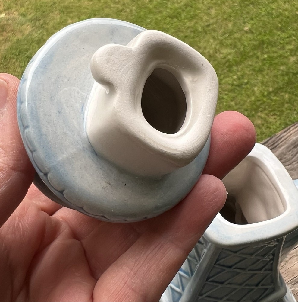 Blue Sky Ceramic Eiffel Tower Teapot 7.75"X5.5"9.5"