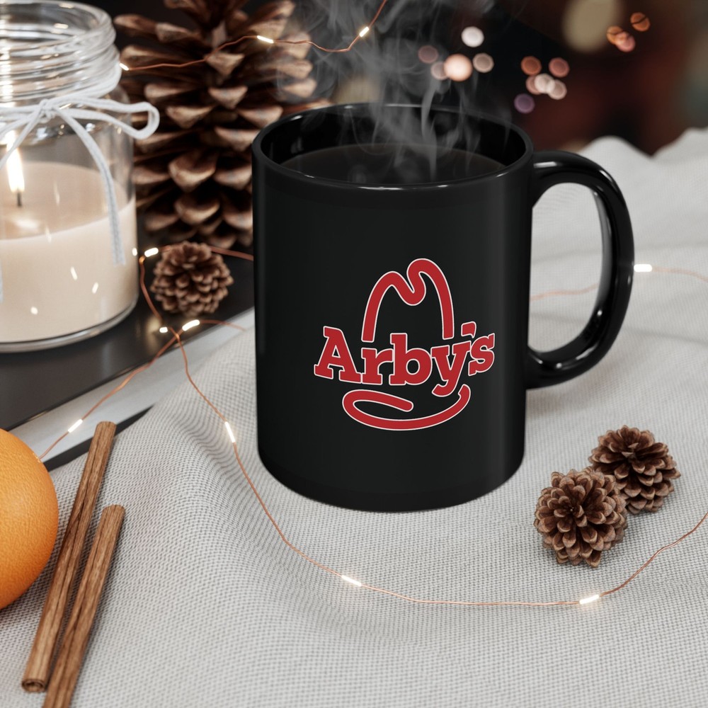 Arby's Restaurant Logo Premium Black Coffee Mug