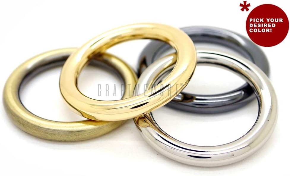 Welded O-Ring Loop Buckle for Bag, Collar, Leather Craft