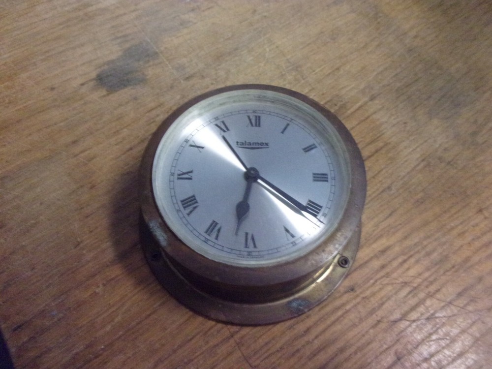 Original 1900's talamex Ship clock Germany