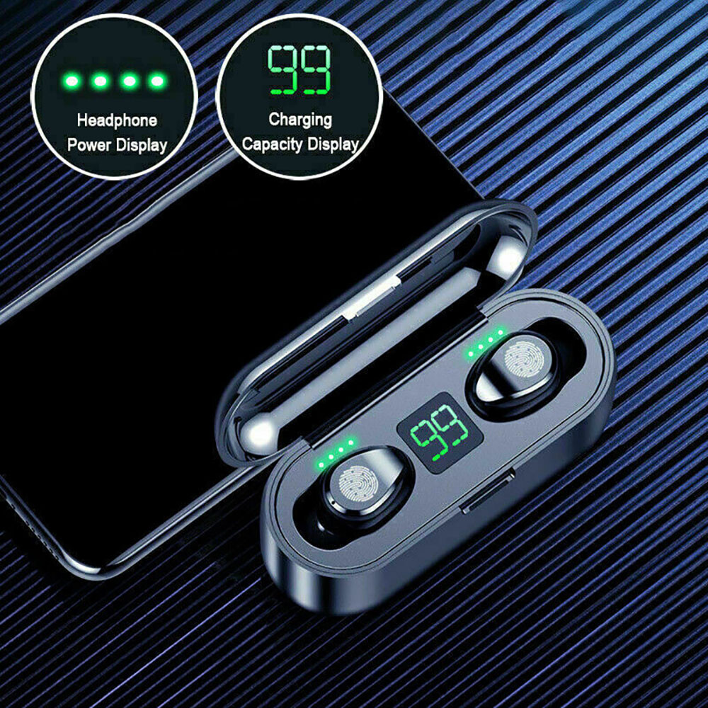 Bluetooth Earbuds Wireless Earphone IPX7 Waterproof For iphone Samsung Android